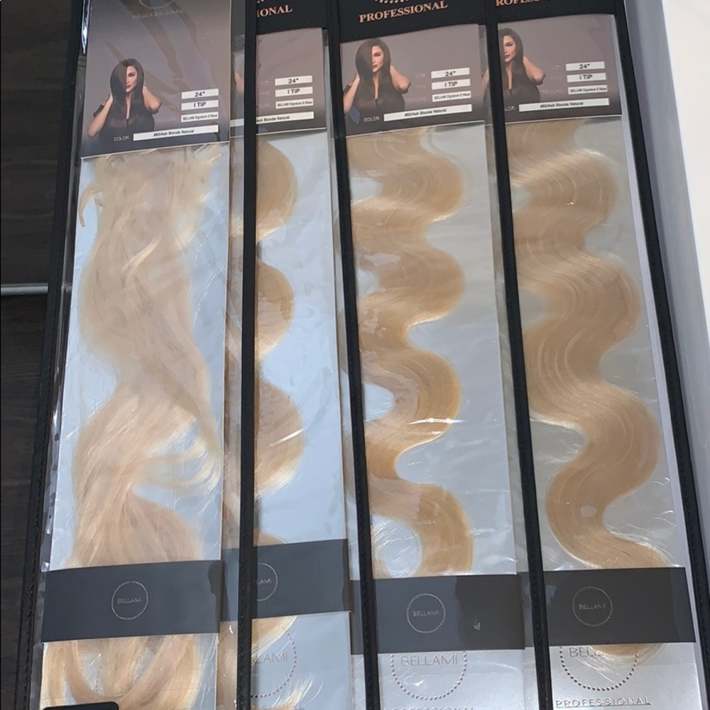 Bellami 24” I-tip extension - #60 ash blonde